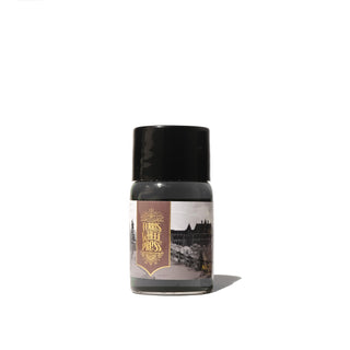 Highland Smoke Fountain Pen Inks - 10ml Bottled by Ferris Wheel Press with black cap and vintage label design