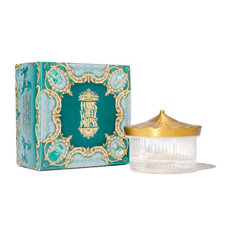 The Carousel Inkwell™ - Modern Antiques Polished Edition with clear glass and gold carousel lid by Ferris Wheel Press