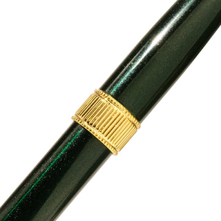 The Joule Fountain Pen - Miss Cora Lynn | Ferris Wheel Press with green Sapphire Lacquer and gold engraved ring detail