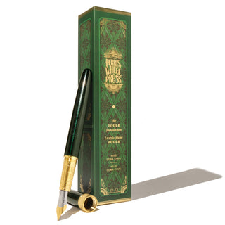 The Joule Fountain Pen - Miss Cora Lynn | Ferris Wheel Press with brass and sapphire lacquer finish packaging