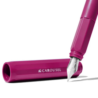 Honorary Edition 2024 | The Carousel Fountain Pen - Little Miss Jubilee | Ferris Wheel Press in glossy magenta acrylic