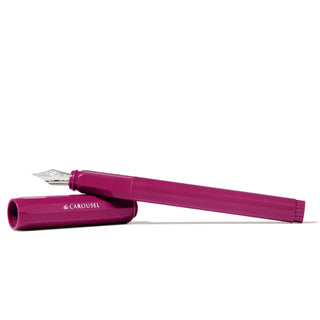 Honorary Edition 2024 | The Carousel Fountain Pen - Little Miss Jubilee in deep magenta acrylic by Ferris Wheel Press