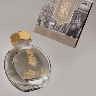 Leadcast Letters | 38ml Ink | Ferris Wheel Press glass bottle with gold cap and vintage packaging