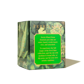 Lores of the Loch | 20ml Ink | Ferris Wheel Press box with floral green and gold design details