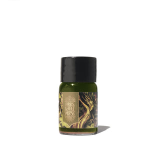 Lost in the Leaves Fountain Pen Inks - 10ml Bottled green ink with black cap by Ferris Wheel Press