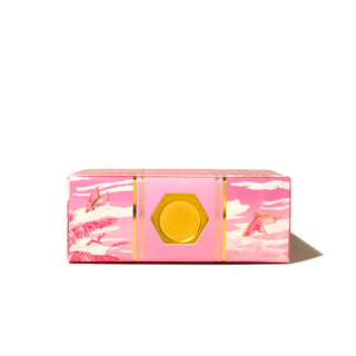 Malibu Blush | 38ml Ink | Ferris Wheel Press with pink and gold packaging viewed from the front