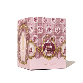 28ml Calligraphy Ink - Tailored Taffeta | Ferris Wheel Press pink decorative packaging with vintage illustrations