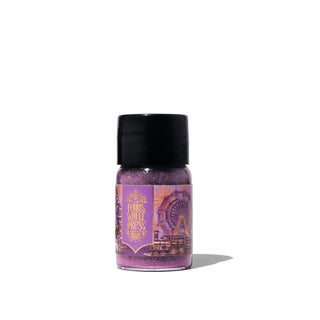 Mulberry Majesty Fountain Pen Inks - 10ml Bottled ink with purple shimmer by Ferris Wheel Press shown against white background