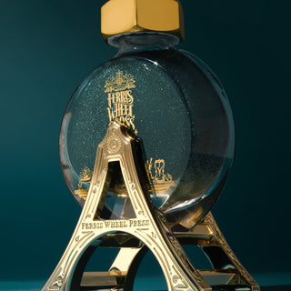 38ml Ink Carriage - Gold Polished Edition | Ferris Wheel Press with intricate embossed metal stand detail