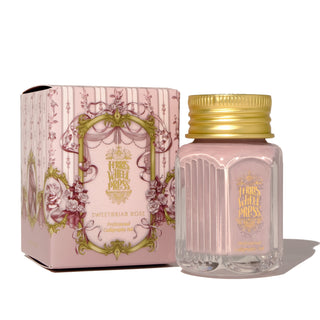28ml Calligraphy Ink - Sweetbriar Rose | Ferris Wheel Press with ornate pink and gold packaging and glass bottle