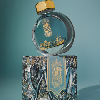 The Sad Charade | 38ml Ink | Ferris Wheel Press glass bottle with gold cap and detailed box design