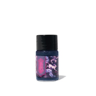 Starlit Stories Fountain Pen Inks 10ml Bottled by Ferris Wheel Press with dark blue ink and black cap