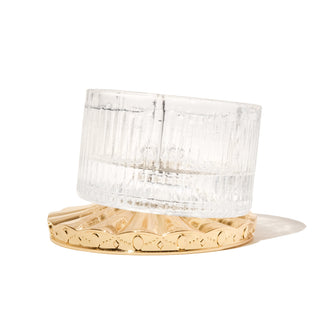 The Carousel Inkwell™ - Sunset Gold | Ferris Wheel Press with textured glass and ornate gold base detail