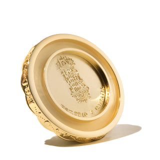 The Carousel Inkwell™ - Sunset Gold | Ferris Wheel Press shiny metal inkwell with embossed logo and smooth finish