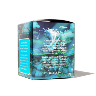 Tumultuous Tides Fountain Pen Inks -  20ml Bottled | Ferris Wheel Press with ocean-inspired packaging design