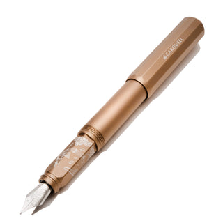 Limited Edition | Terracotta Canyon Fountain Pen | Ferris Wheel Press with detailed etched grip and metallic finish