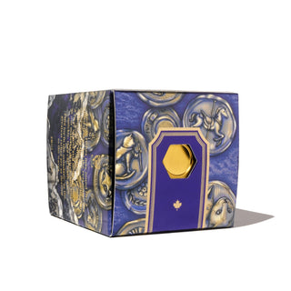 Tides of Midas | 85ml Ink | Ferris Wheel Press box with gold and purple circular coin design packaging