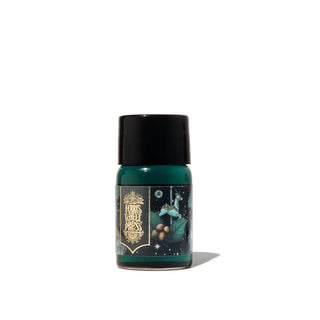 Tunes of Tinseltown Fountain Pen Inks - 10ml Bottled with dark green ink by Ferris Wheel Press