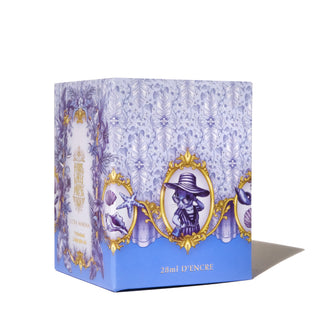 28ml Calligraphy Ink - Ultra Marina | Ferris Wheel Press box with elegant blue and gold vintage design details