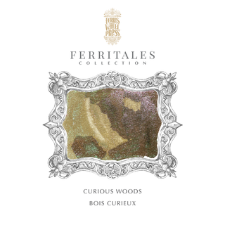 Curious Woods Fountain Pen Inks - 10ml Bottled with shimmering earthy tones by Ferris Wheel Press