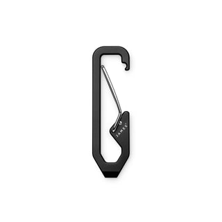 James The Holcombe Carabiner in black with spring-loaded latch and compact sleek design by The James Brand
