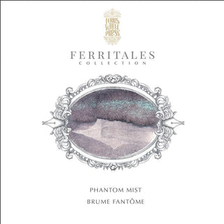 FerriTales Bestiary Series Phantom Mist Fountain Pen Inks with shimmery purple-gray ink by Ferris Wheel Press