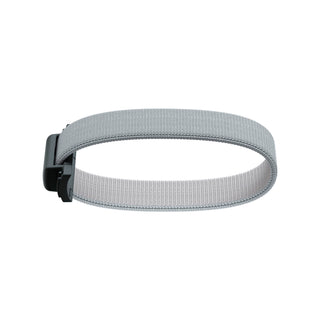 Secrid Additional Band in light gray elastic with black stainless steel clasp and textured finish