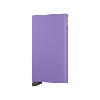 Secrid Cardprotector Powder in anodised purple aluminium with sleek minimal design and subtle SECRID logo