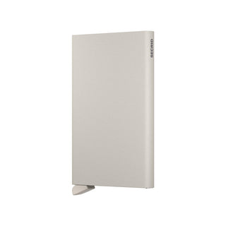 Secrid Cardprotector Powder in powder gray anodised aluminum with slim, smooth rectangular design