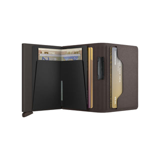 SECRID Secrid Bandwallet Liba non-leather wallet open showing compartments with banknotes and cards