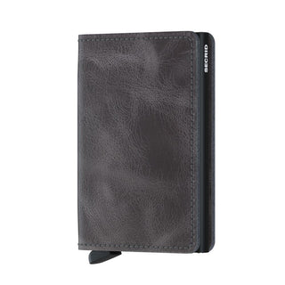 Secrid Slimwallet Vintage with textured European cowhide leather and black metal card protector edge visible