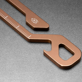 James The Rowan Multitool in copper with built-in ruler and bottle opener by The James Brand