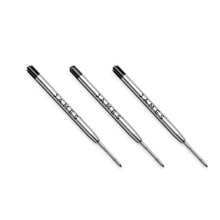 James The Burwell G2 Ink Refill - 3 Pack with three refills arranged on white