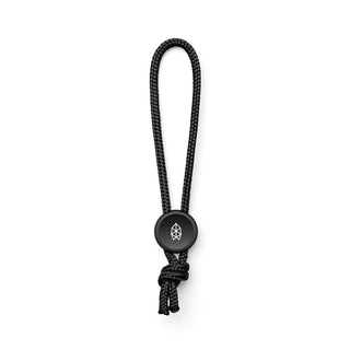 James The Ulu Lanyard & Bead with black nylon paracord and anodized aluminum bead by The James Brand