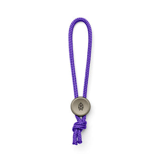 James The Ulu Lanyard & Bead with anodized aluminum bead and purple nylon paracord loop design
