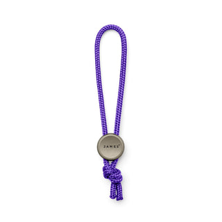 James The Ulu Lanyard & Bead by The James Brand with anodized metal bead and purple nylon paracord loop