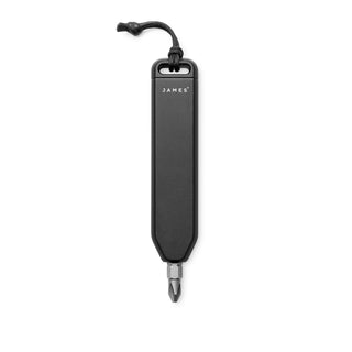 James The Warrick Bit Driver by The James Brand with black anodized aluminum body and lanyard loop