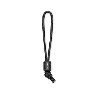 James The Alder Lanyard & Bead by The James Brand in black nylon paracord with anodized aluminum bead
