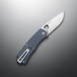 James The Folsom Knife with blue G10 handle and VG-10 steel blade by The James Brand