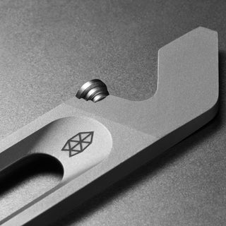 James The Halifax Multitool in titanium with a sleek flathead screwdriver and smooth matte finish