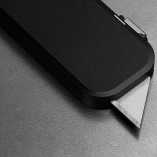 James The Palmer Knife with sleek anodized aluminum handle and sharp high carbon steel blade exposed