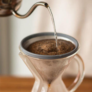 Able Kone Filter for Chemex 6, 8, 10 Cup Coffee Maker with stainless steel mesh brewing coffee grounds