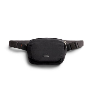 Bellroy Lite Belt Bag in black recycled nylon with adjustable strap and compact design