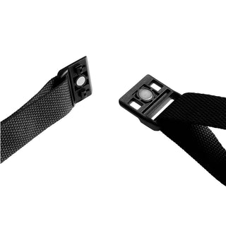 Bellroy Lite Sling Mini detachable black woven strap ends with magnetic clip closure details