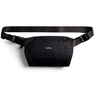 Bellroy Lite Sling Mini in black recycled fabric with adjustable strap and minimalist design