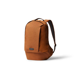 Bellroy Classic Backpack Second Edition in rust color with smooth fabric and minimalist design