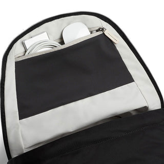 Bellroy Classic Backpack Premium open interior pocket with cable and mouse organizer pouch