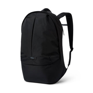 Bellroy Classic Backpack Plus Second Edition in black with smooth recycled fabric and minimalist design