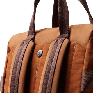 Bellroy Tokyo Totepack Compact showing padded shoulder straps and textured recycled nylon fabric