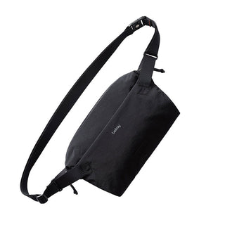 Bellroy Lite Sling in black with adjustable strap made from water-resistant recycled material